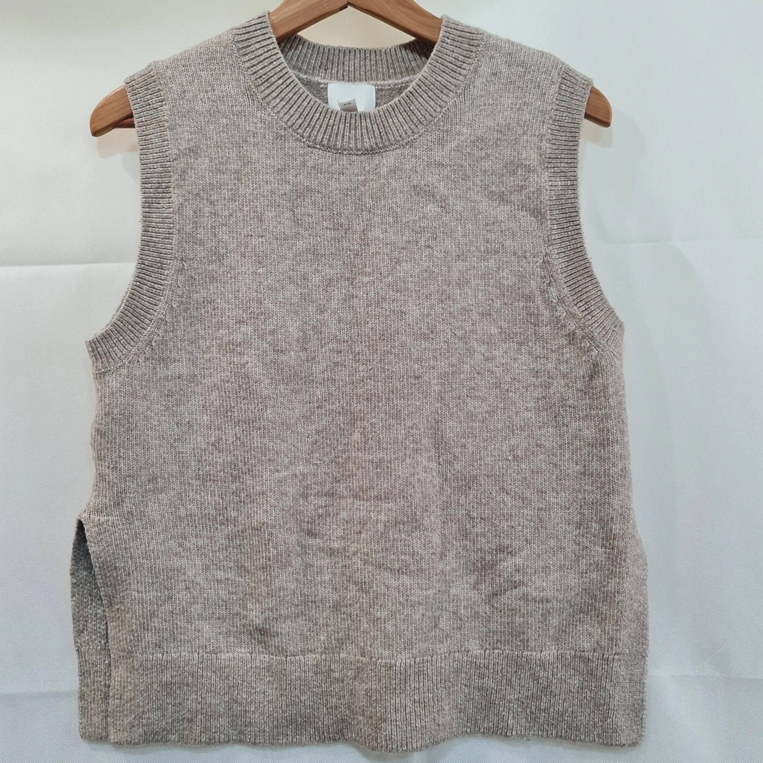H&M Womens Beige Sleeveless Wool Blend Knit Jumper Vest XXS