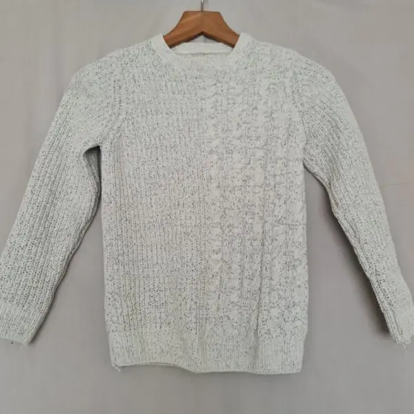 F&F White Pullover Jumper 8 years / 128 cm
