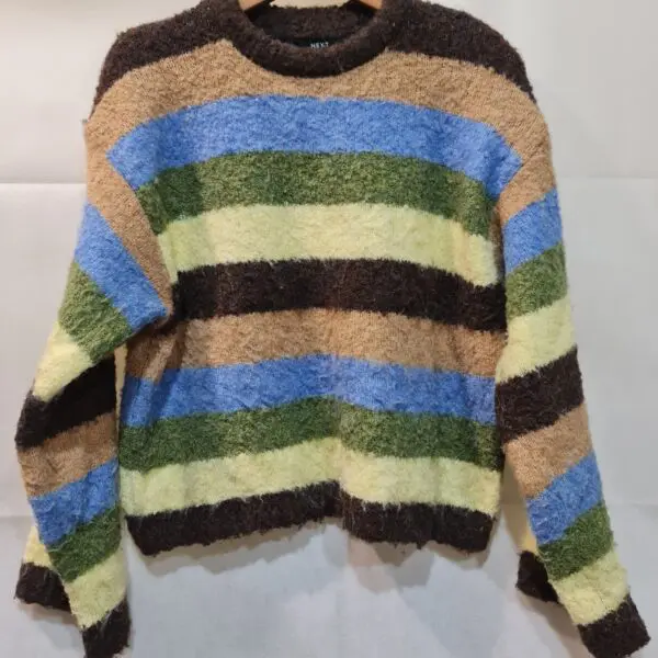 Next Women's Multi Multi-Coloured Striped Jumper S / UK 8-10