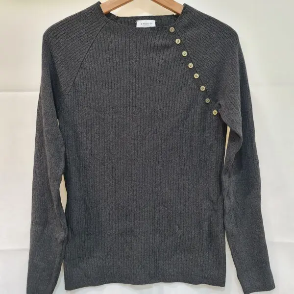 Topshop Women's Grey Cardigan Jumper L / UK 16-18