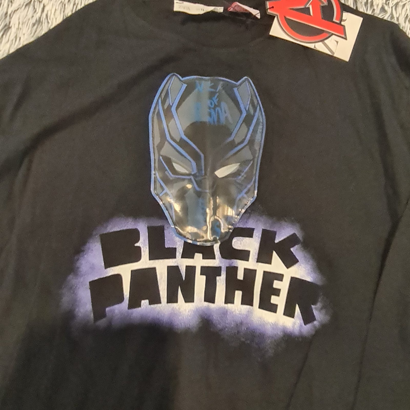 Zara Boys Marvel Black Panther Long Sleeve T-Shirt 13-14 Years - Image 2