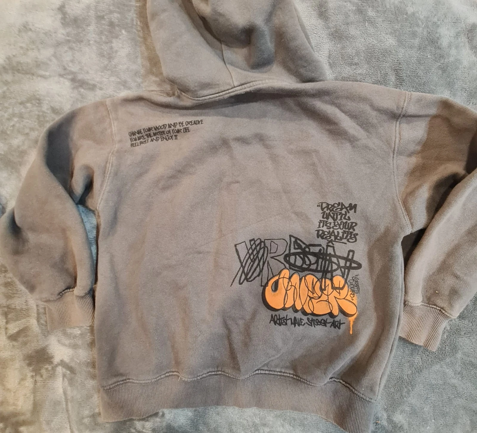 Zara Boys’ Grey Cotton Hoodie 11–12 Years 152 cm - Image 2