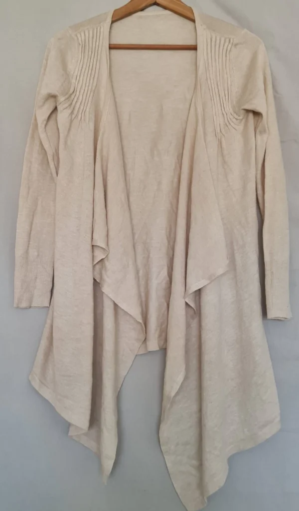 Atmosphere Women’s Waterfall Cardigan Beige Open Front UK 8-10