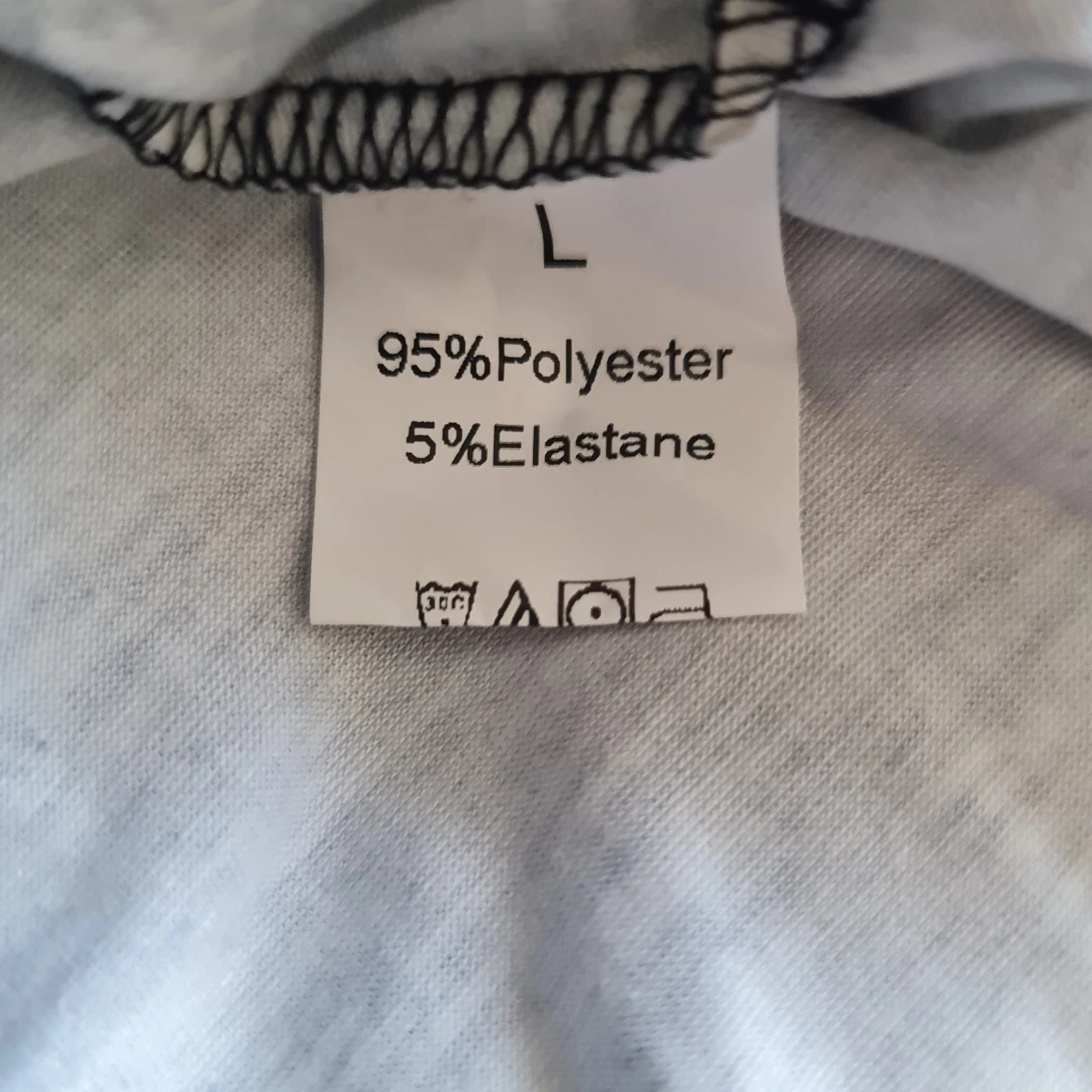 Women’s Geometric Print Stretch Top Grey Black L / UK 16-18 - Image 2