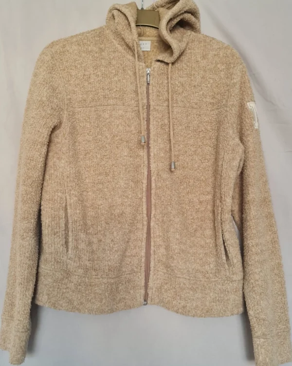 Next Women’s Teddy Fleece Zip Hoodie Beige M / UK 12-14