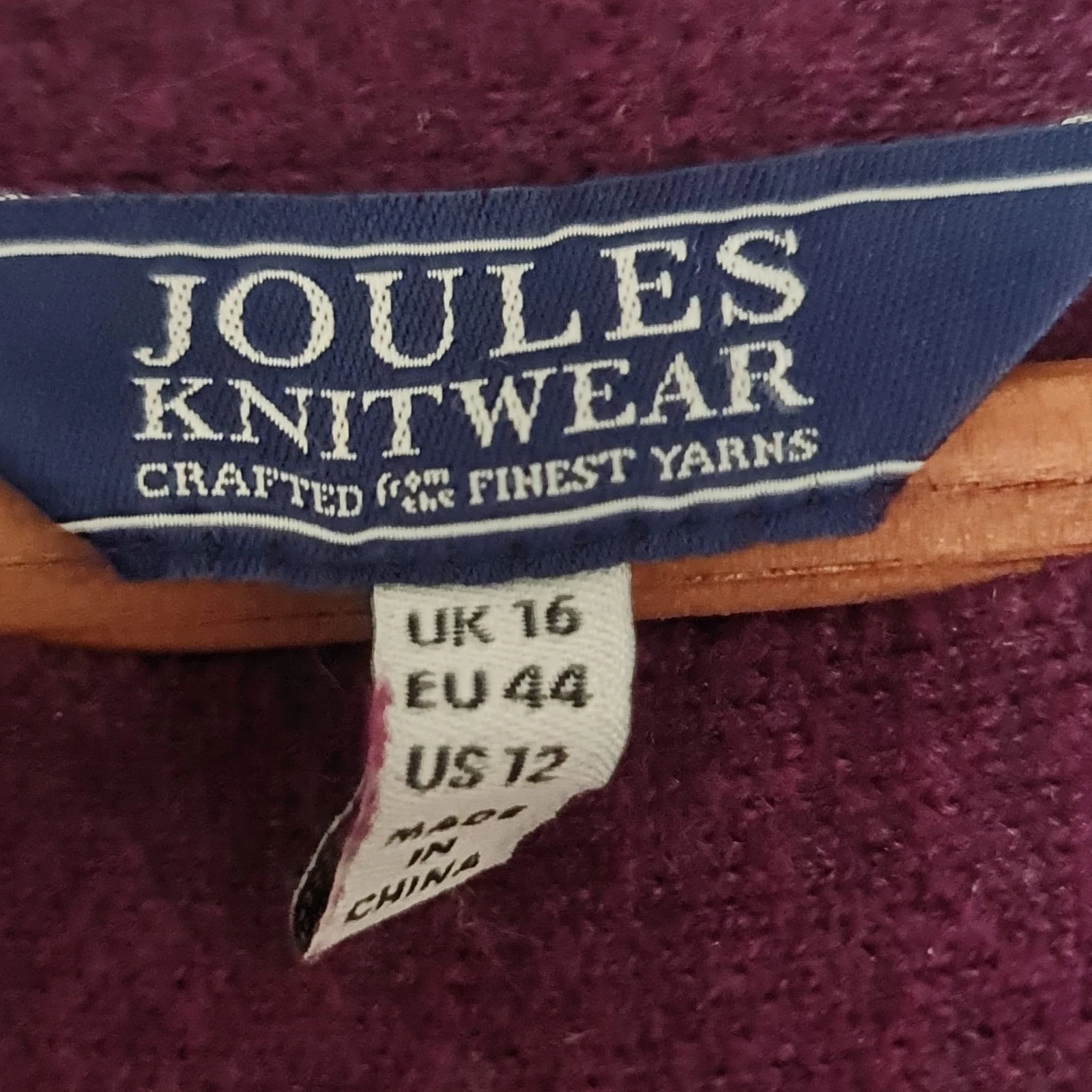 Joules Women’s Oversized Longline Jumper Purple L UK 16-18 - Image 2