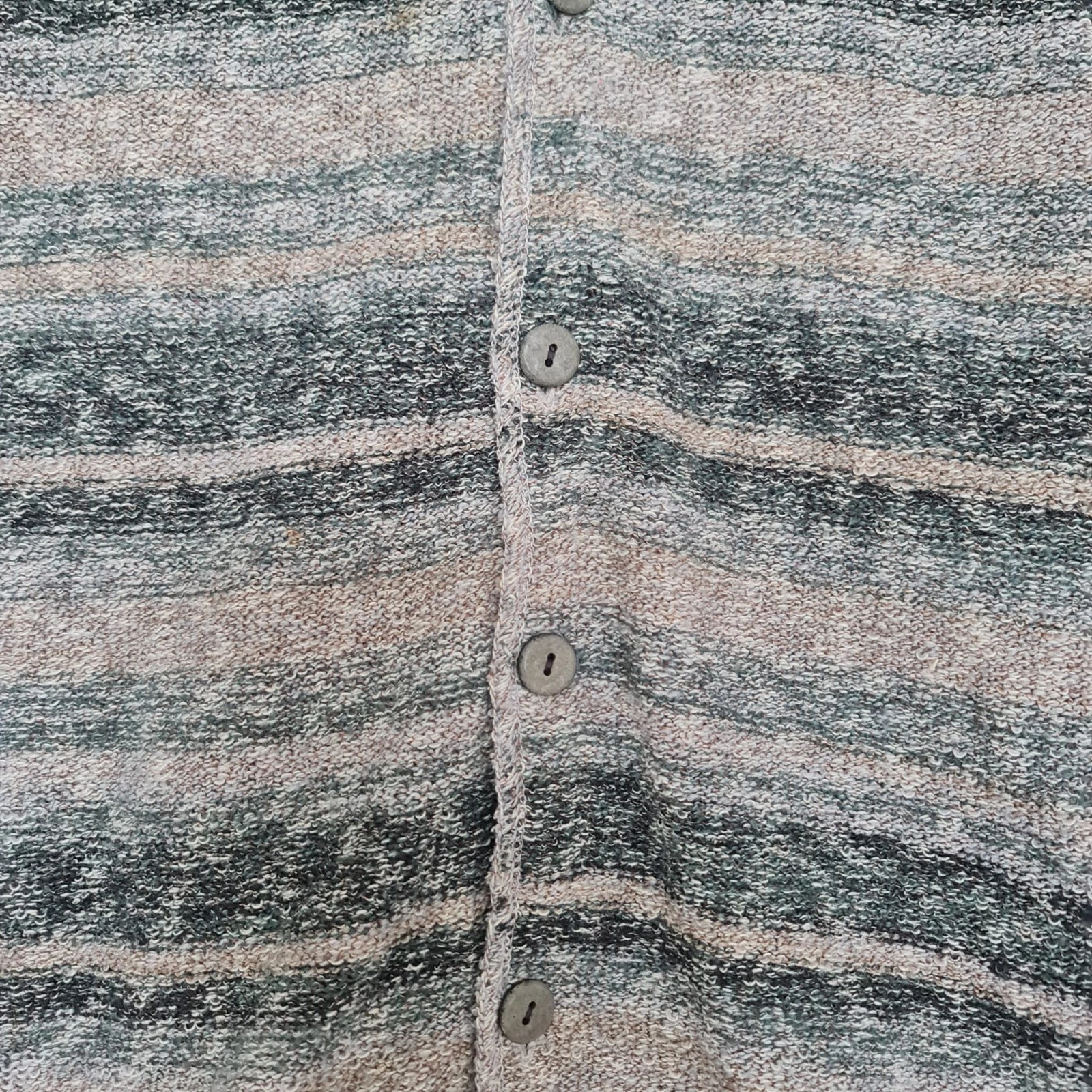 Women’s Sleeveless Button Front Knit Waistcoat L / UK 16-18 Multi - Image 2