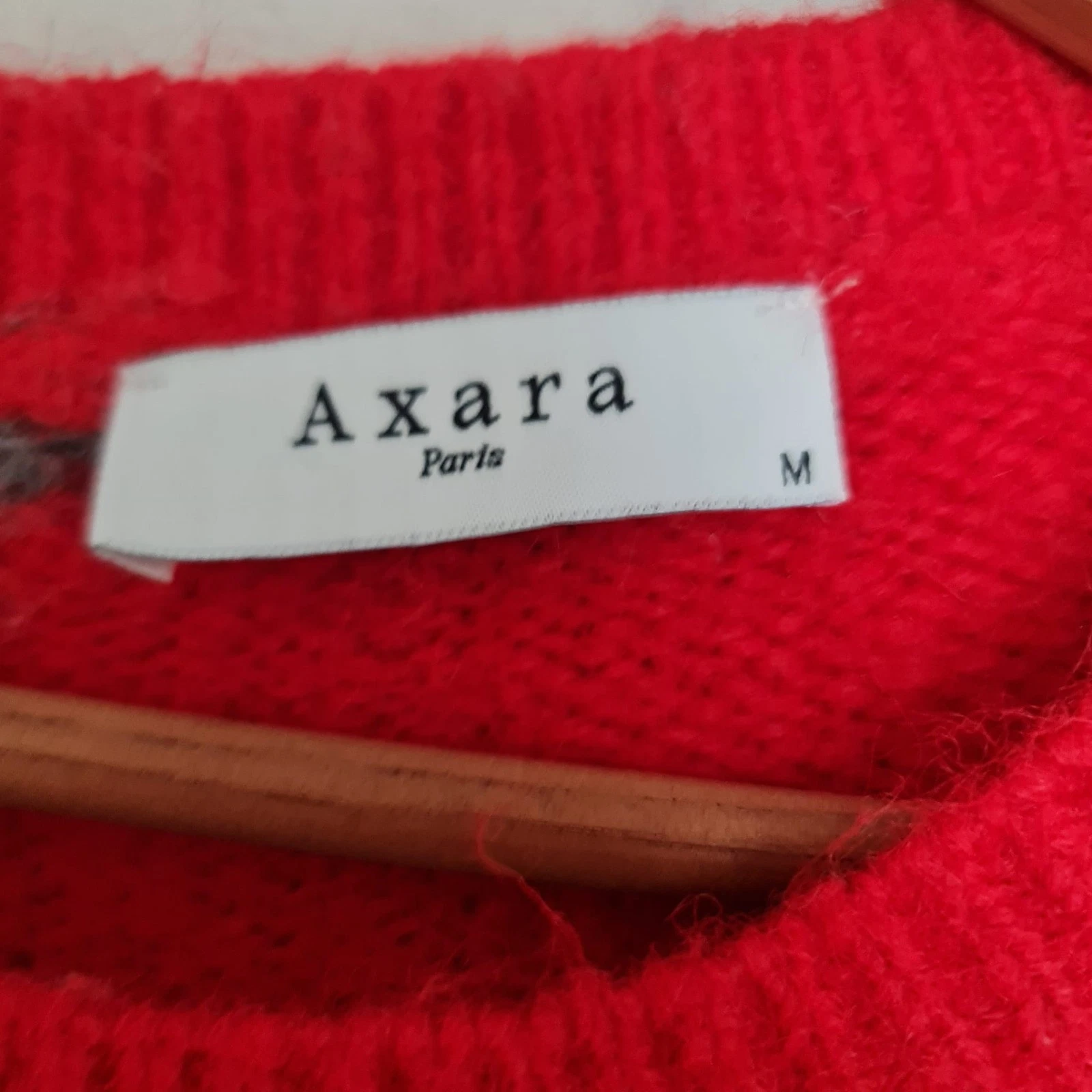 Axara Paris Women’s Colour Block Jumper M / Red Pink UK 12-14 - Image 2