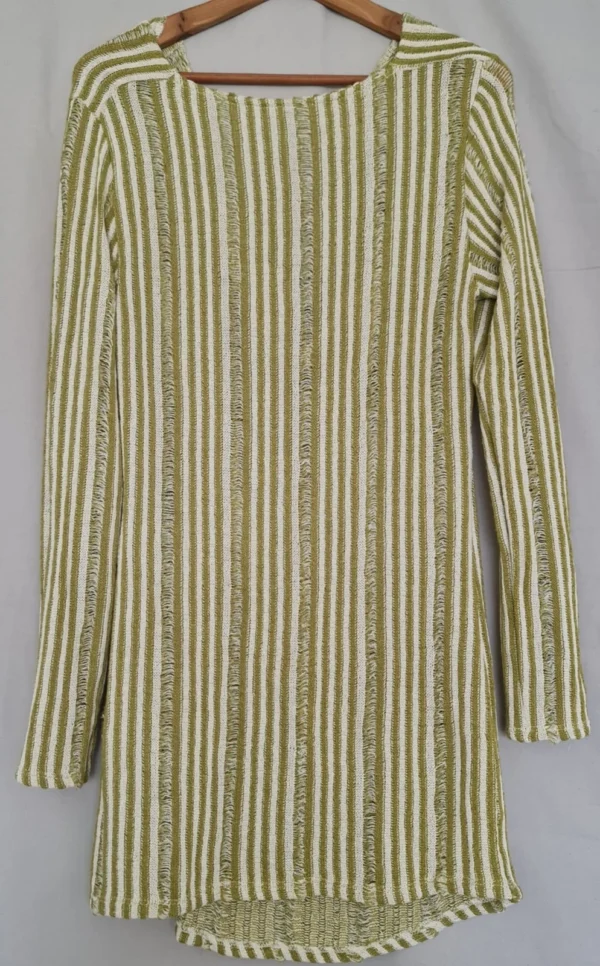 Boohoo Women’s Striped Longline Knit Cardigan L / UK 16-18
