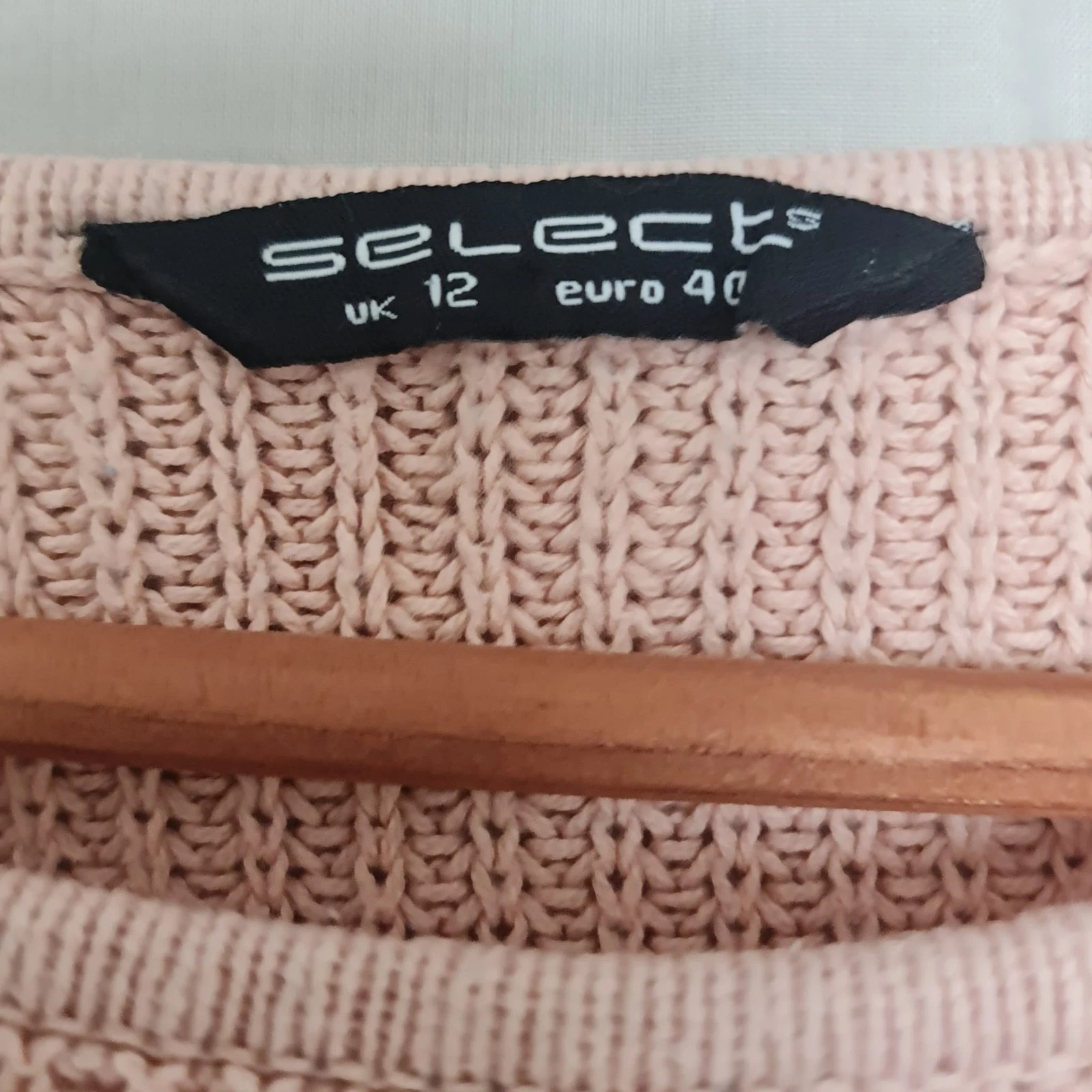 Select Women’s Chunky Knit Lace Up Jumper M / UK 12-14 - Image 3