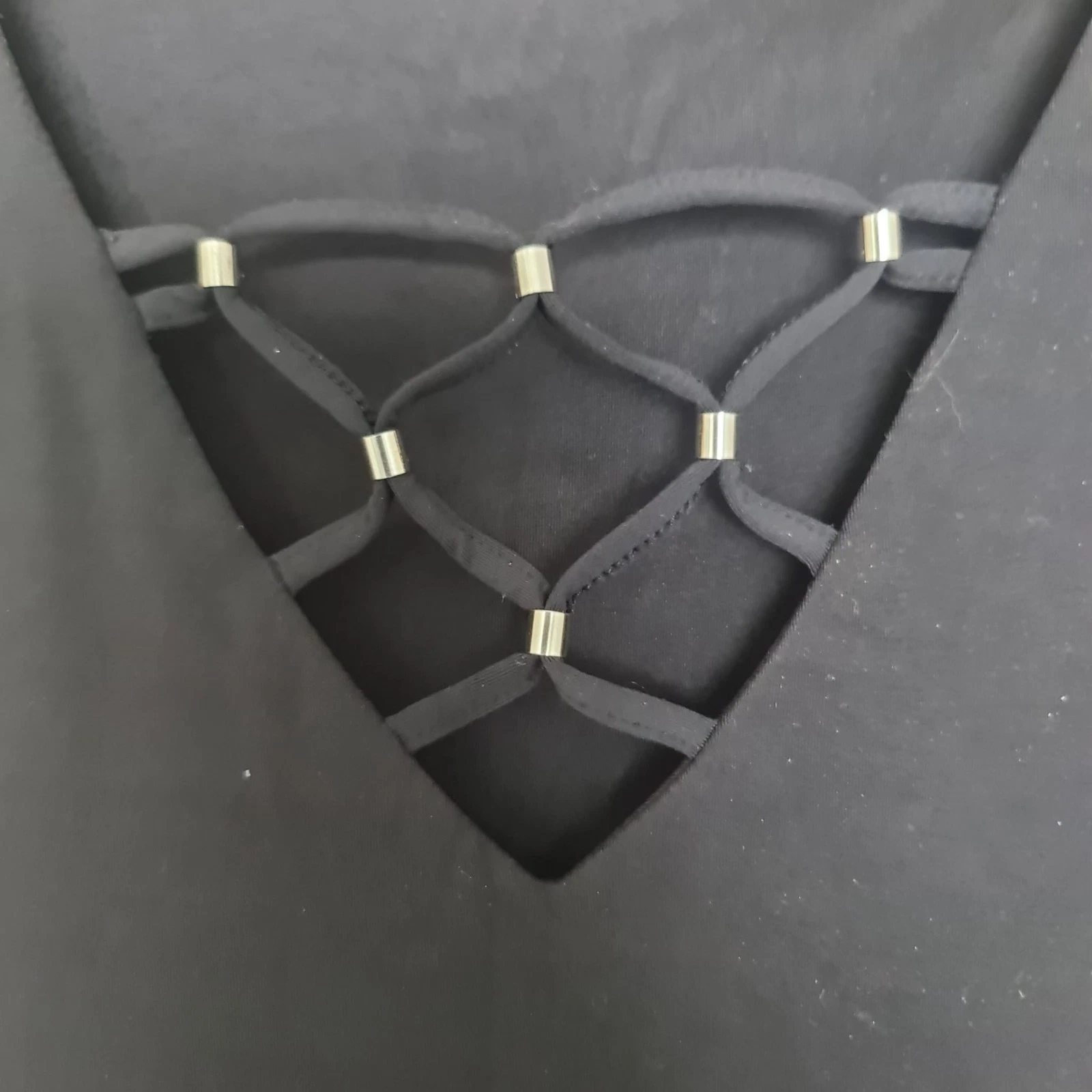 Next Women’s Sleeveless V-Neck Top Black M / UK 12-14 - Image 2