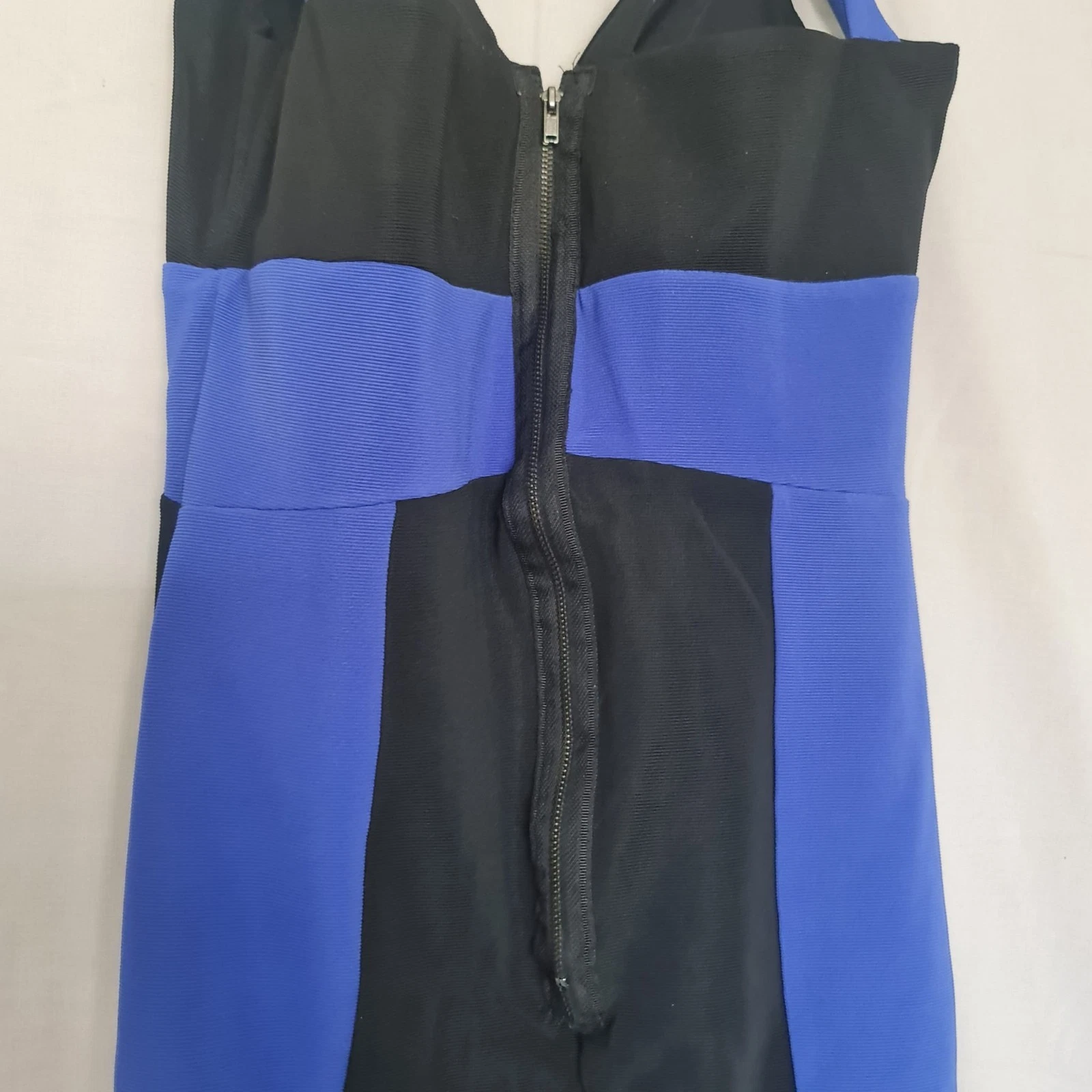 Love Label Women’s Bodycon Dress Blue Black Strappy M / UK 12-14 - Image 3