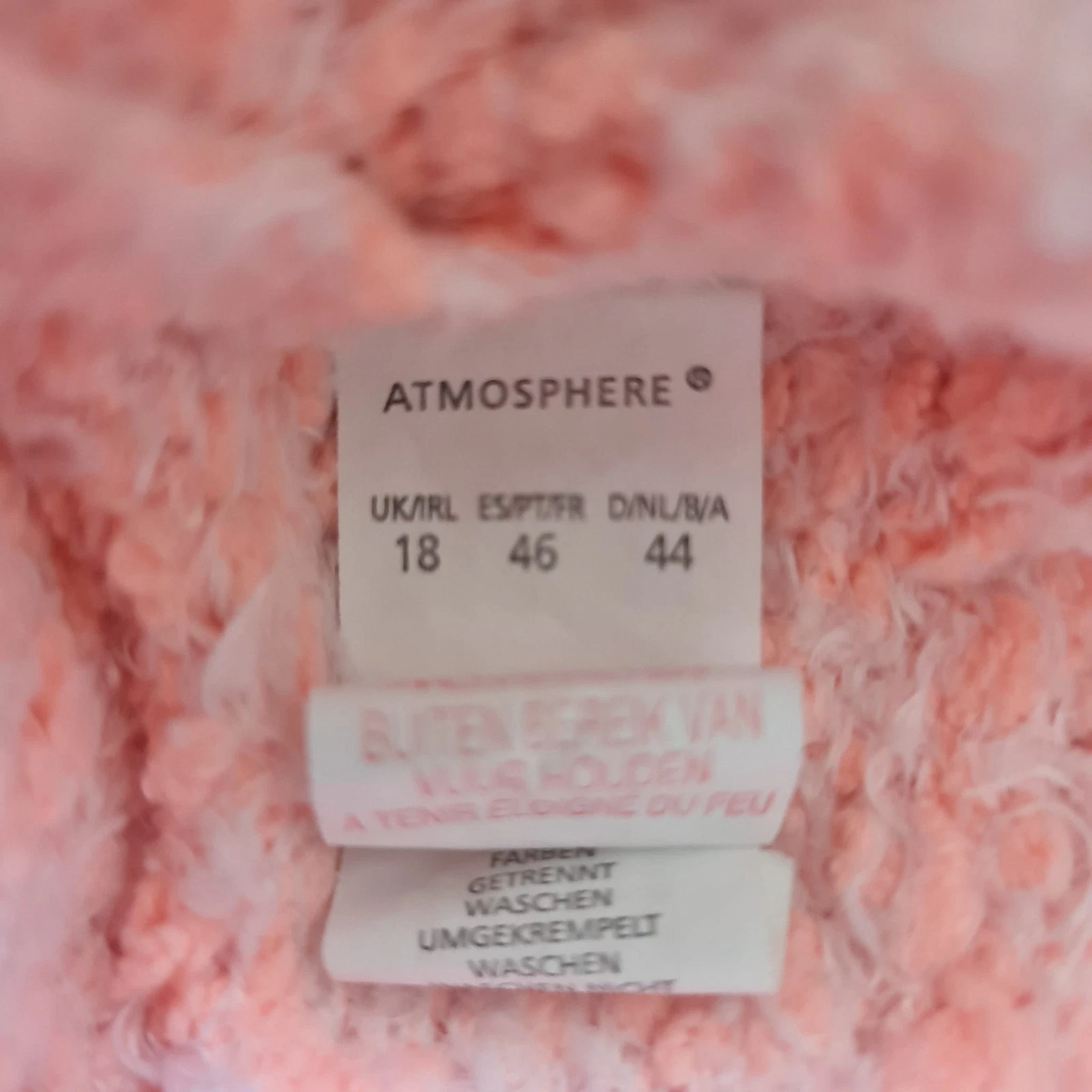 Atmosphere Women’s Fluffy Knit Cardigan Rose Pink L / UK 16-18 - Image 3