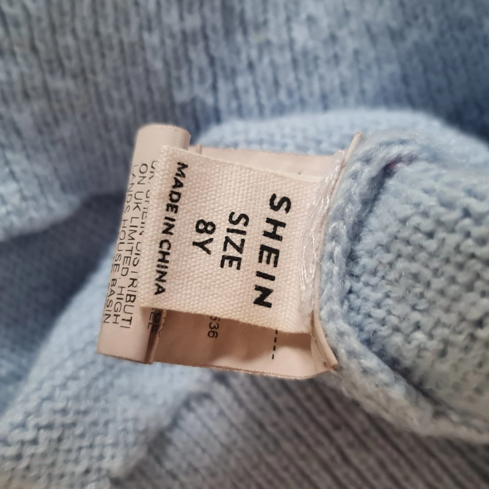 Shein Girls Bow Detail Cardigan Light Blue 8 Years / 128 cm - Image 2