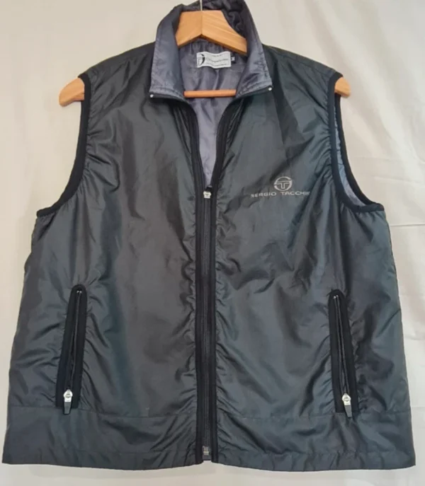 Puffer Gilet Bodywarmer Zip Lightweight Sergio Tacchini Black M