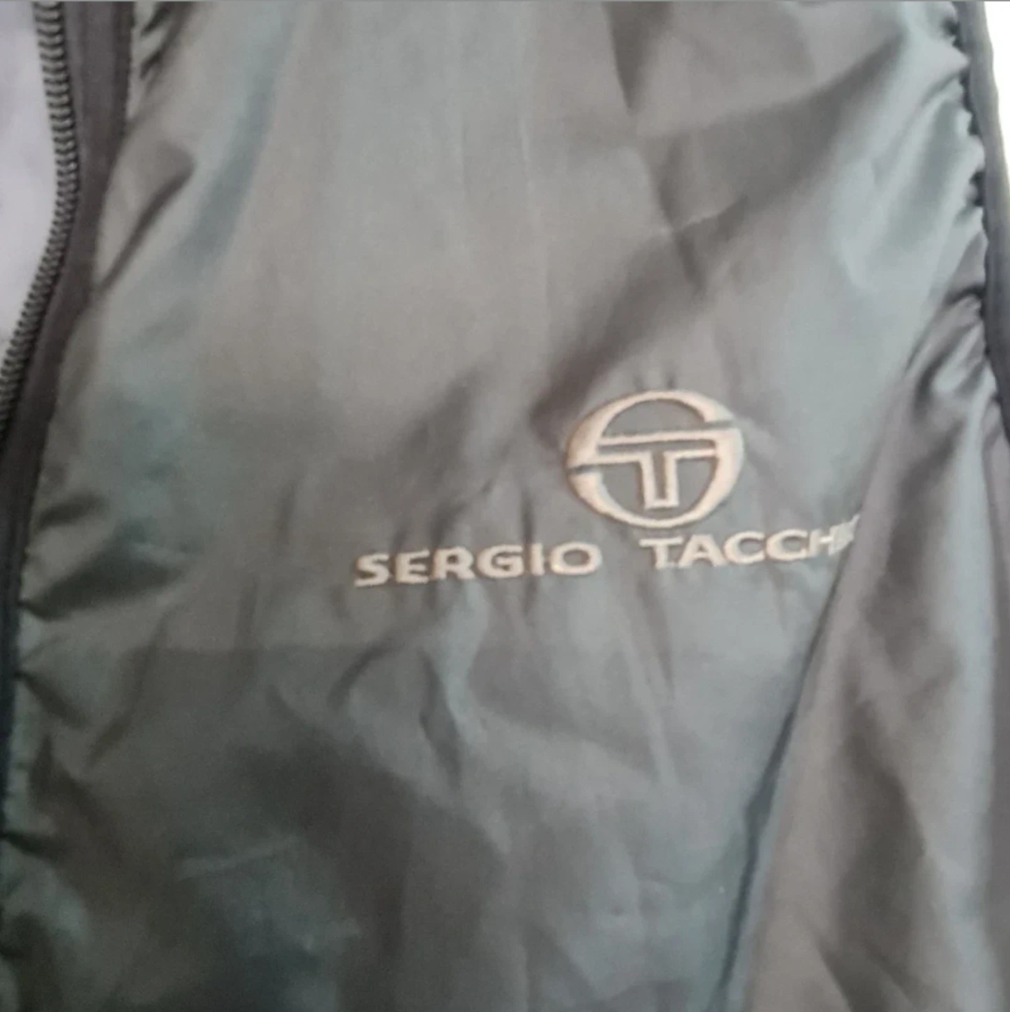 Puffer Gilet Bodywarmer Zip Lightweight Sergio Tacchini Black M - Image 2