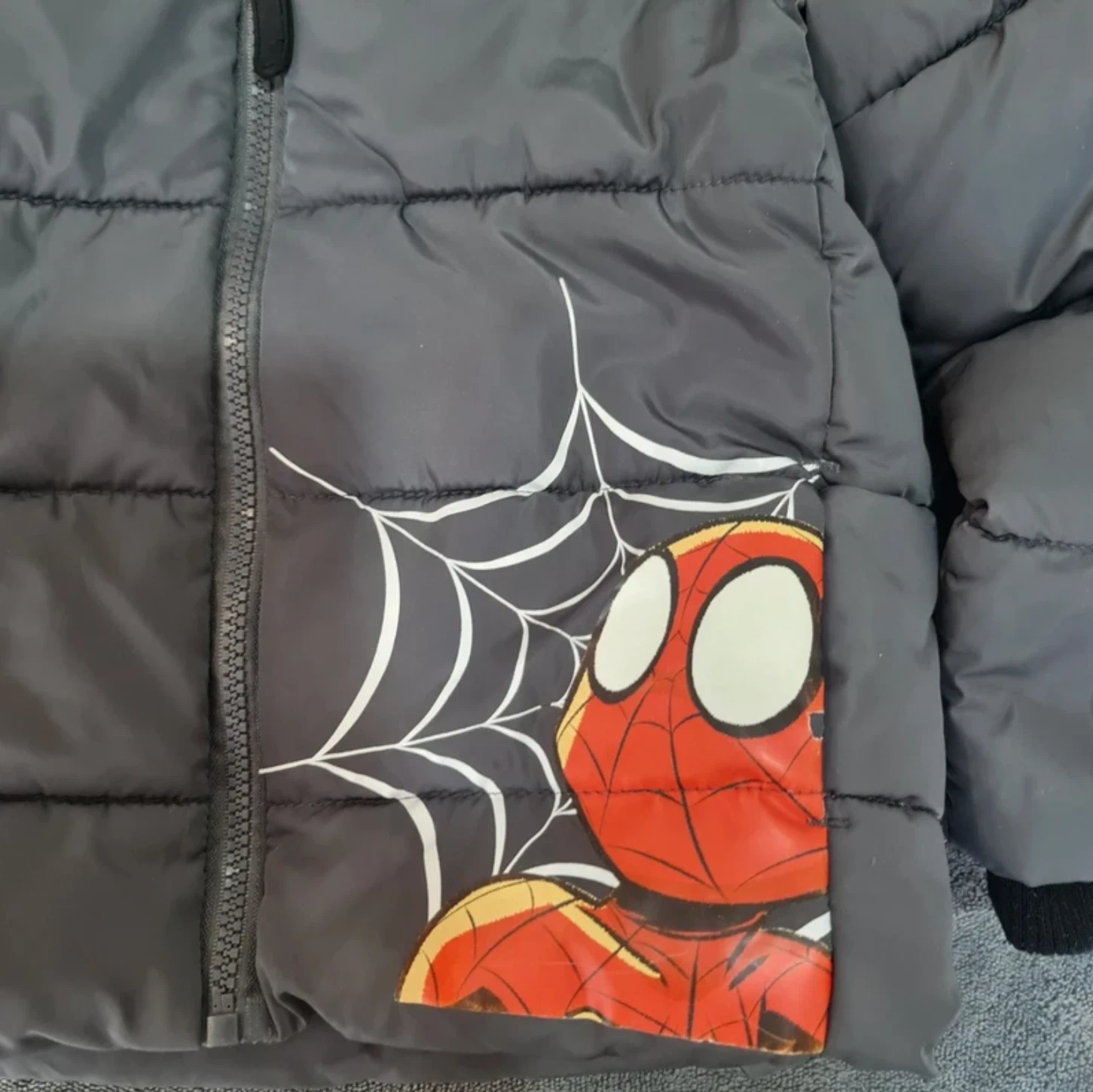 Marvel Spider-Man Puffer Jacket Hooded Boys 4-5 Years / 104-110cm - Image 2