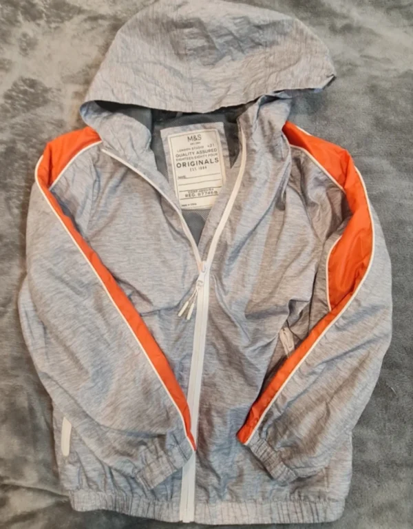 Lightweight Hooded Jacket Zip Front M&S 6 Years / 116 cm