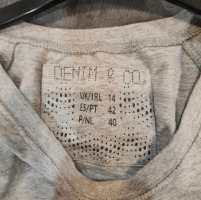 Sequin Shoulder Sweatshirt Grey Denim Co XL / UK 20-22 - Image 3