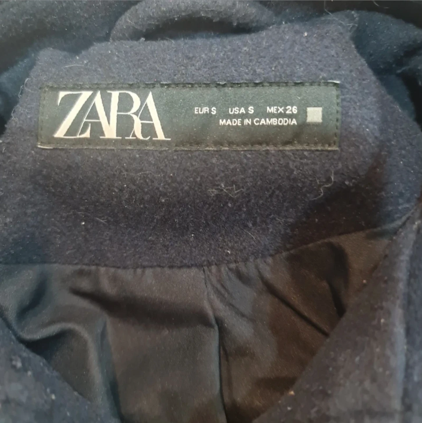 Zip Up Jacket Military Style Zara S / UK 8-10 - Image 2