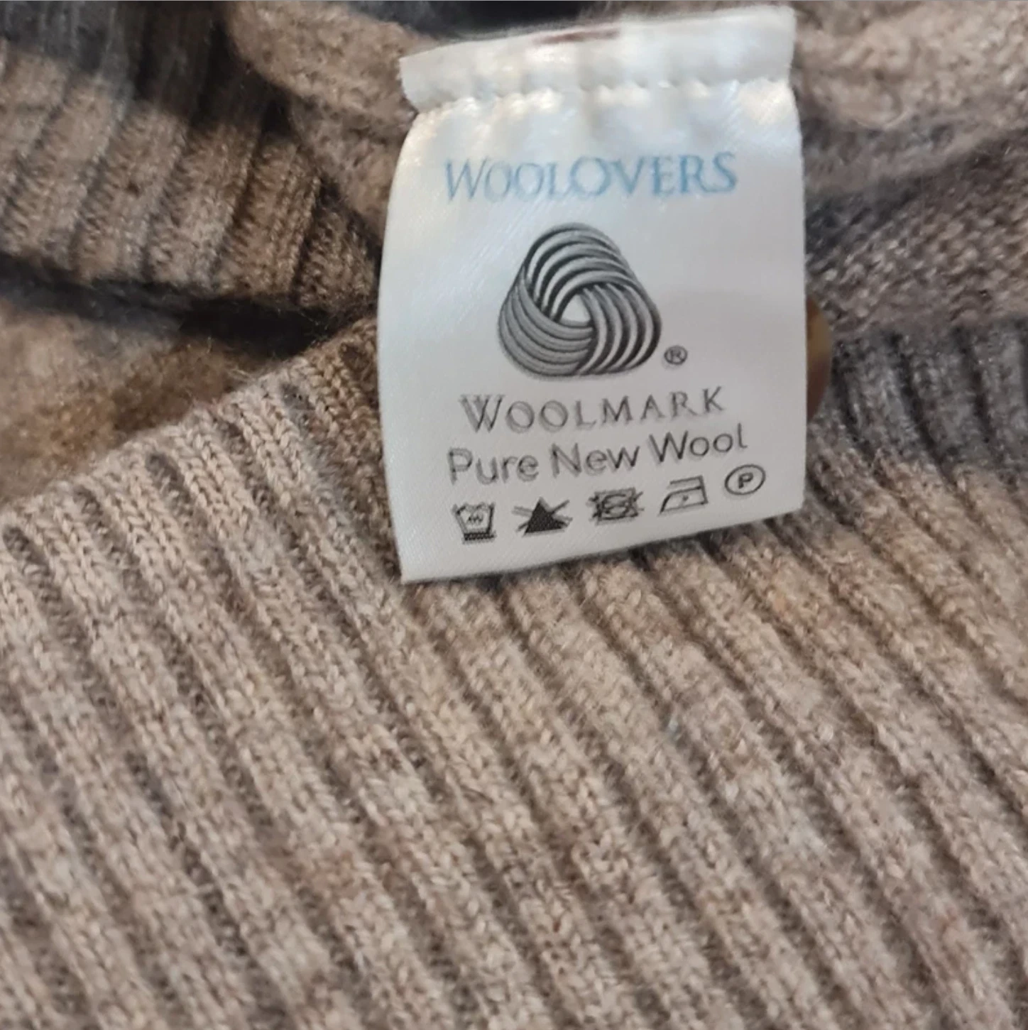 WoolOvers Women’s Pure New Wool Long Cardigan Brown M / UK 12-14 - Image 3