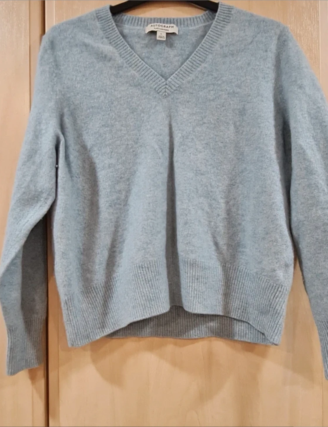 Autograph Women’s Pure Cashmere Jumper Grey L / UK 16-18 Knit