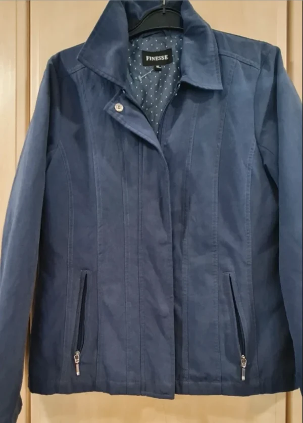 Finesse Women’s Jacket Navy Smart Casual Zip Coat M / UK 12-14