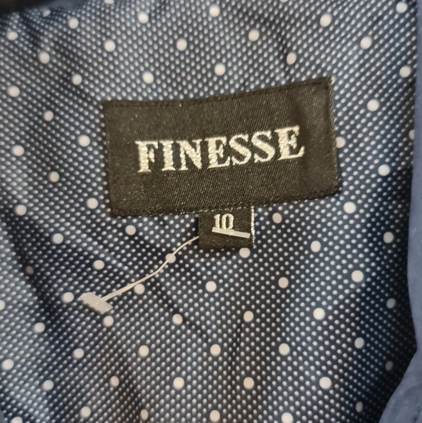 Finesse Women’s Jacket Navy Smart Casual Zip Coat M / UK 12-14 - Image 2