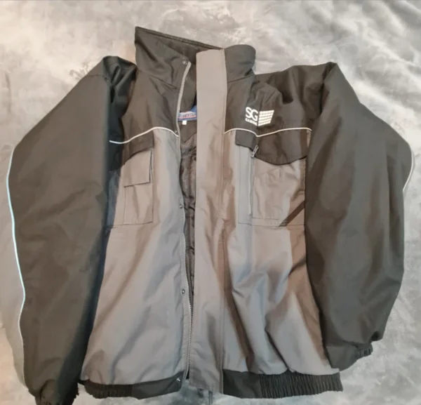 Portwest Men’s Jacket XL Grey Black Waterproof Utility Coat