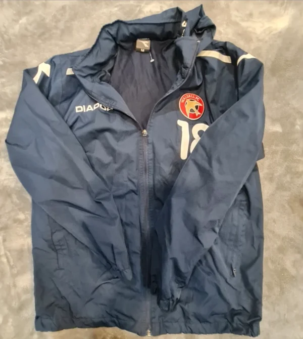 Diadora Walsall FC Jacket Men’s M Navy Football Training Zip Coat