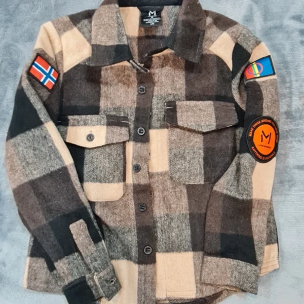 Lars Monsen Kids Check Flannel Shirt Jacket 8 Years / 128 cm