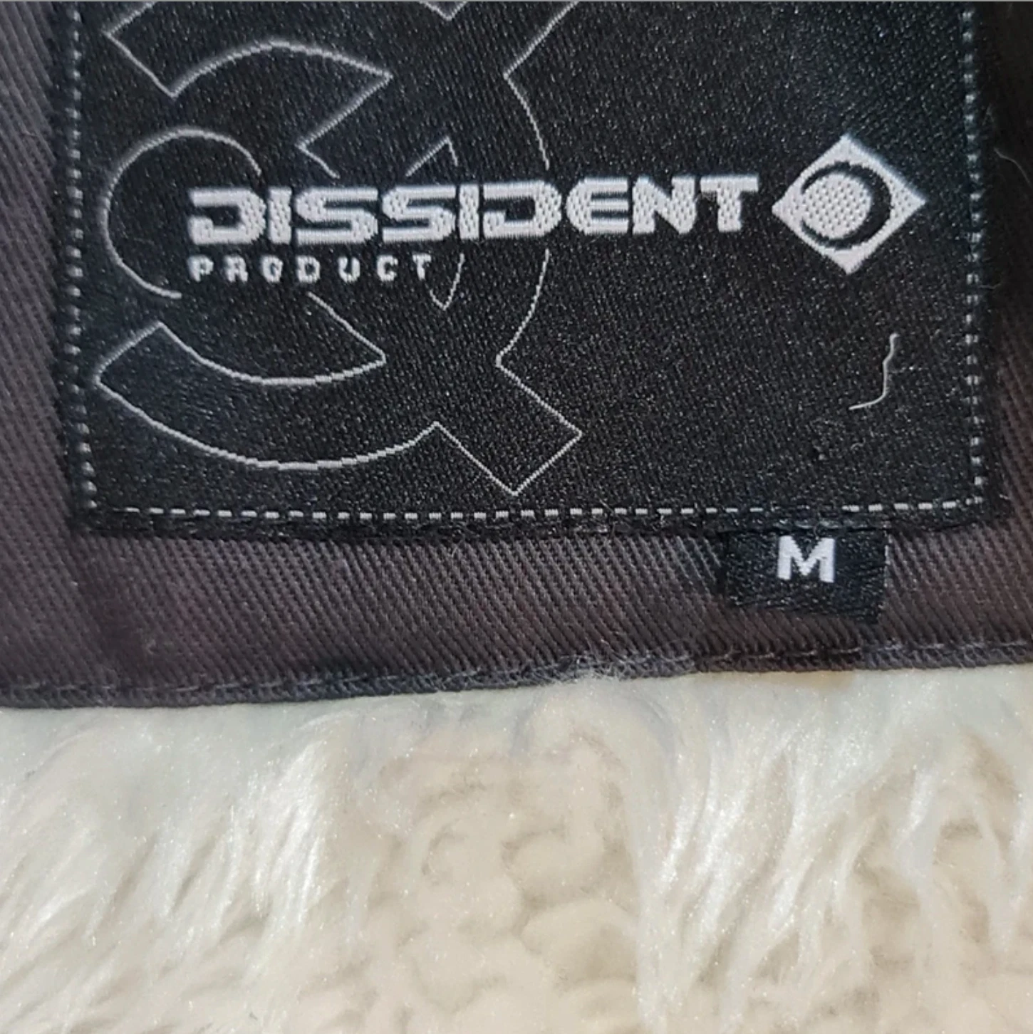 Dissident Women’s Grey White Knit Jacket Faux Fur Lined UK 12-14 - Image 3