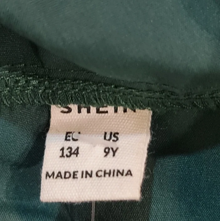 Shein Boys Green Hooded Anorak Jacket Half Zip 9 Years - Image 2