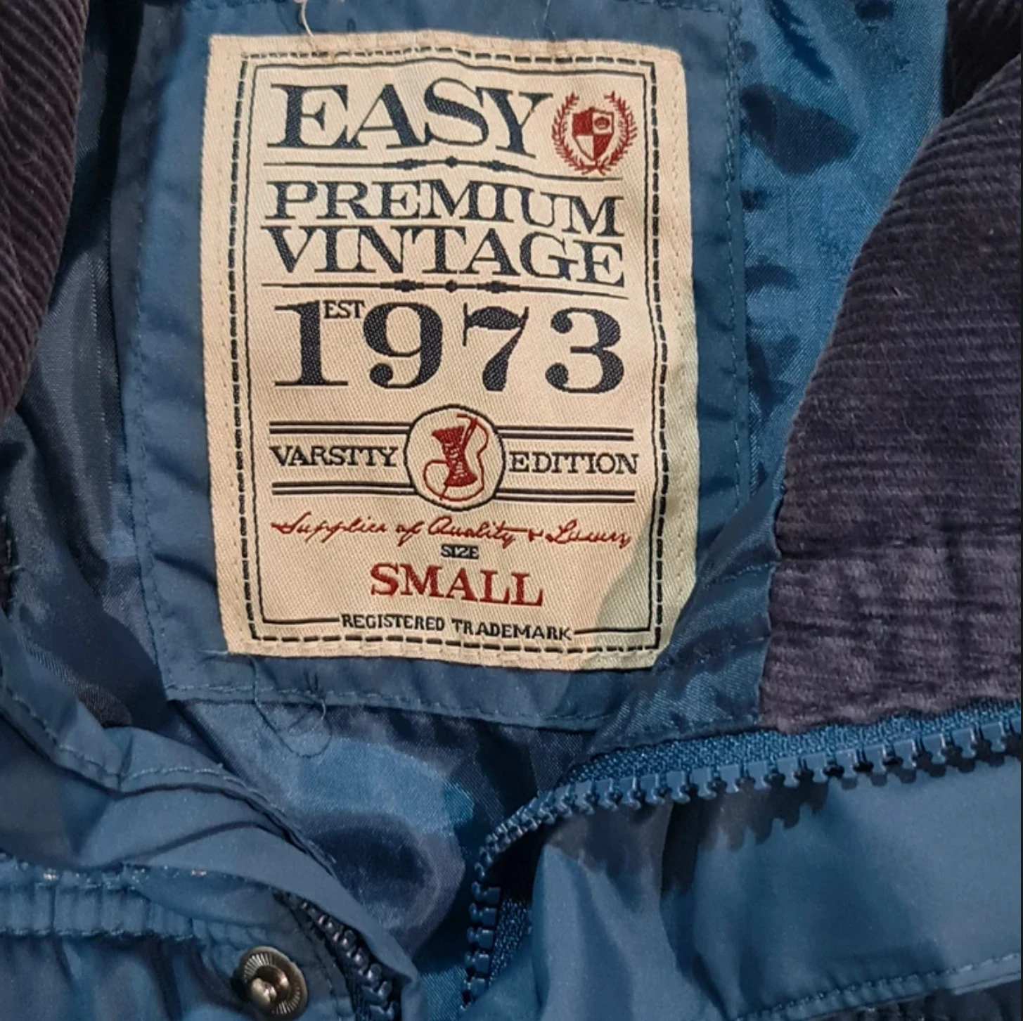 Easy Men’s Puffer Gilet Blue Snap Button Zip Up Bodywarmer S - Image 2