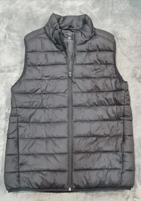 Primark Men’s Black Puffer Gilet Zip Up Sleeveless Jacket M