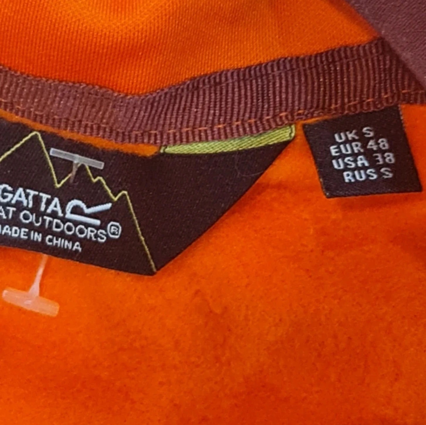 Regatta Women’s Orange Softshell Jacket Full Zip Hiking UK 8-10 - Image 3