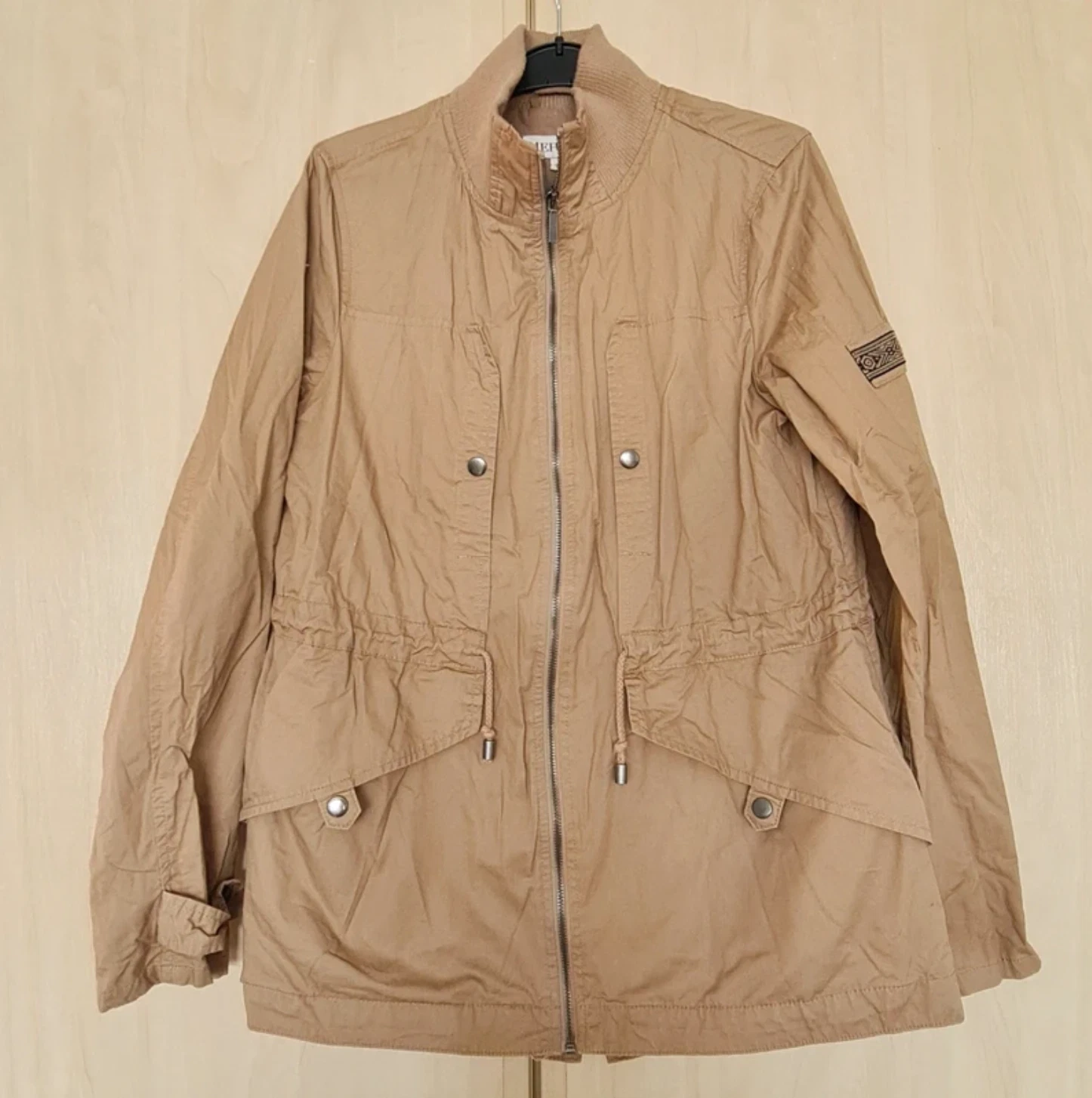 Merona Women’s Parka Jacket Mustard Utility Zip Coat S / UK 8-10