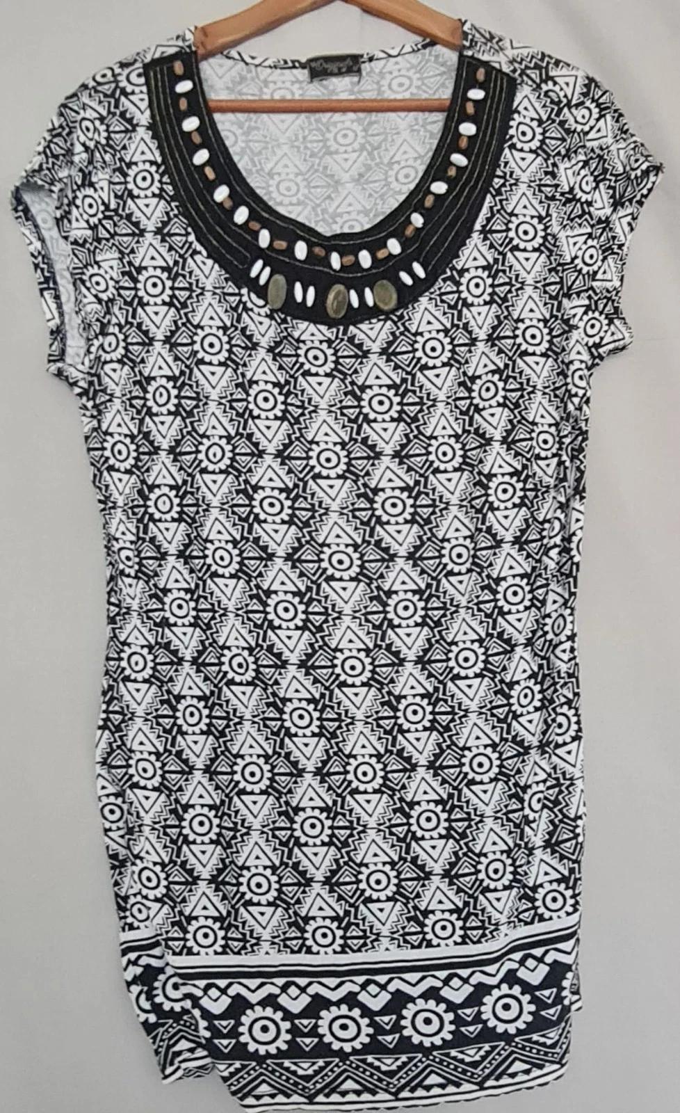 Originals Women’s Geometric Print Embellished Tunic UK 16-18