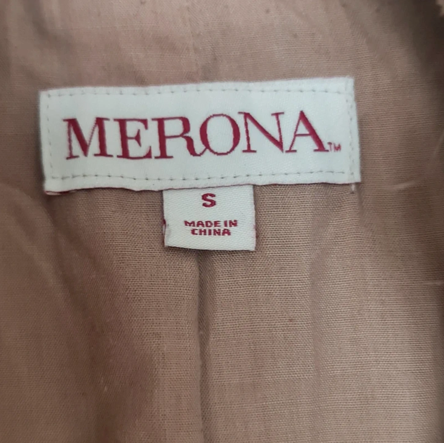 Merona Women’s Parka Jacket Mustard Utility Zip Coat S / UK 8-10 - Image 4