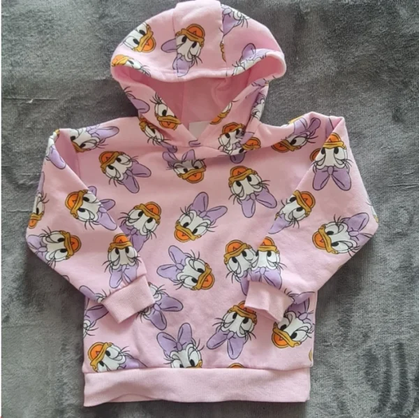 Disney Daisy Duck Girls Hoodie Jumper Pink Lilac 5 Years / 110 cm