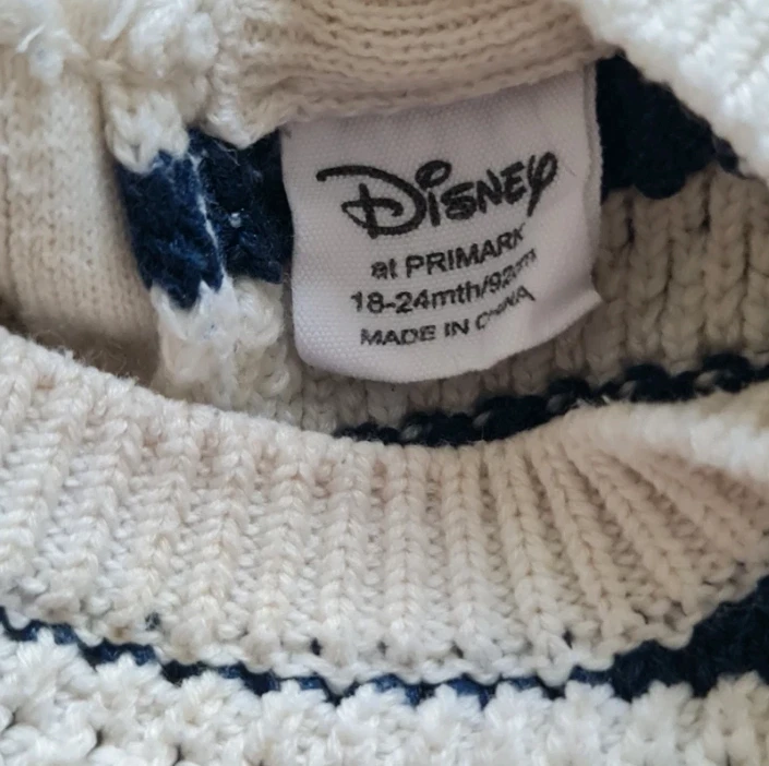 Disney Primark Minnie Mouse Baby Jumper 18-24 Months / 86 cm - Image 3