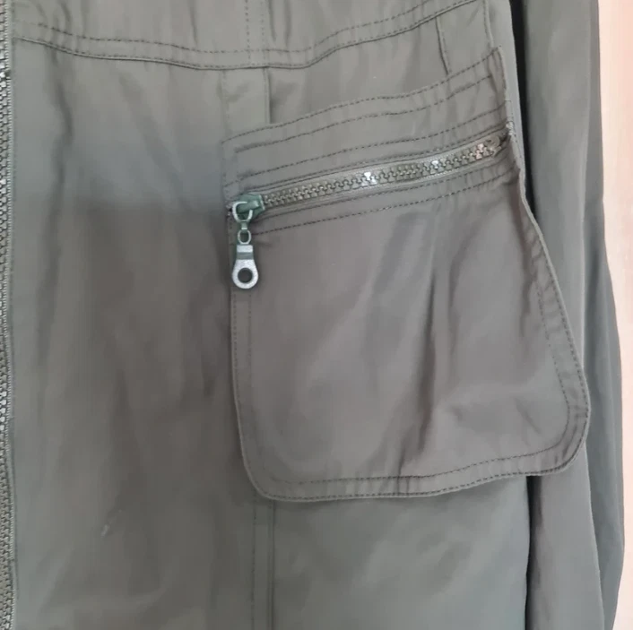 Bleu 123 Women’s Khaki Utility Jacket M / UK 12-14 - Image 2