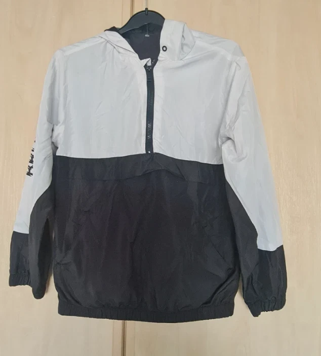 MRP Boys Black/White Windbreaker Jacket 11-12 Years 146 cm