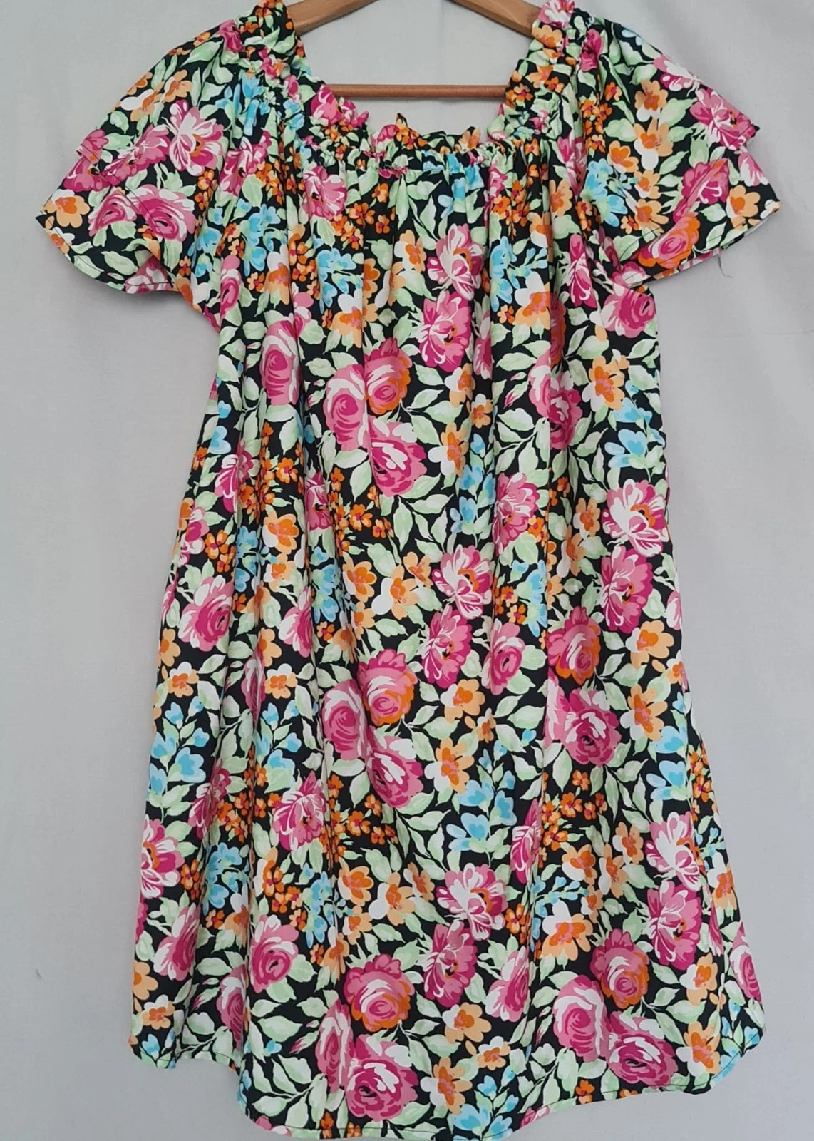 Pep&Co Women’s Floral Print Swing Dress Multi M UK 12-14