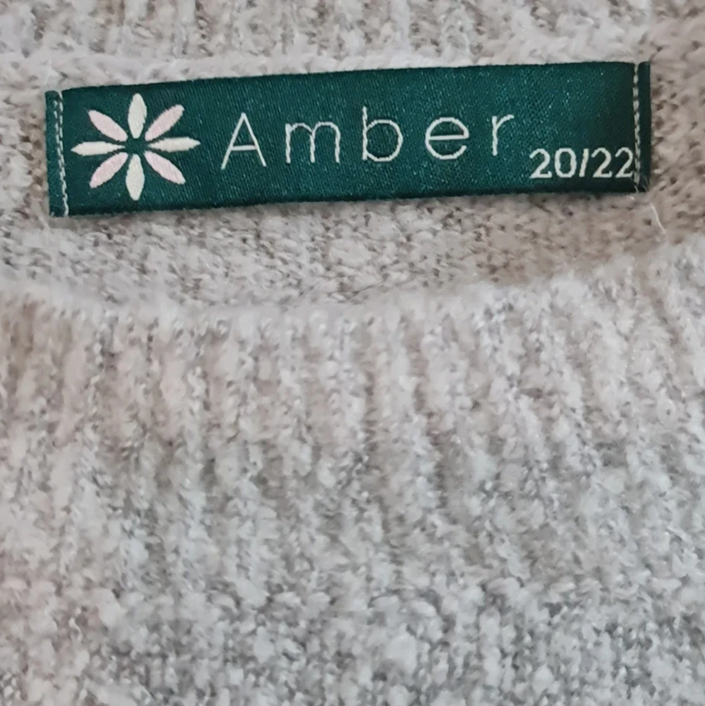 Amber Women’s Grey Floral Embroidered Jumper XL / UK 20-22 - Image 3