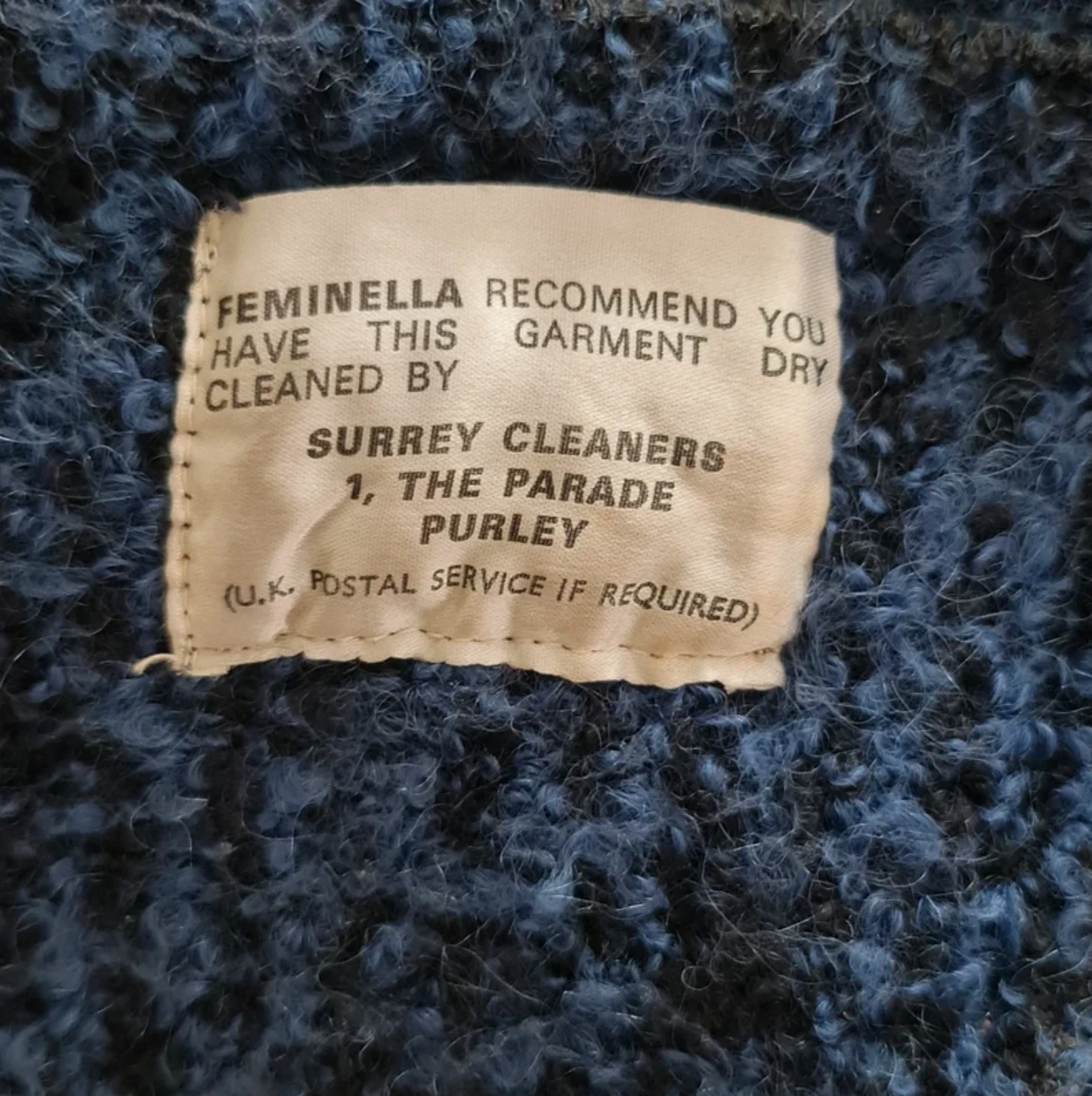 Feminella Women’s Textured Cardigan Jacket L / Blue UK 16-18 - Image 3