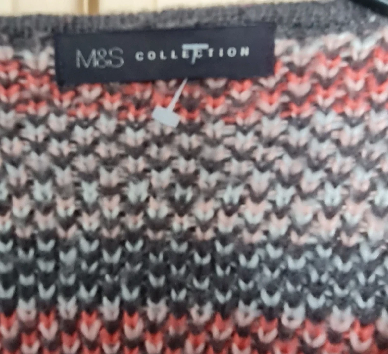 M&S Collection Women’s Knit Cardigan L / Fringed Open UK 16-18 - Image 2