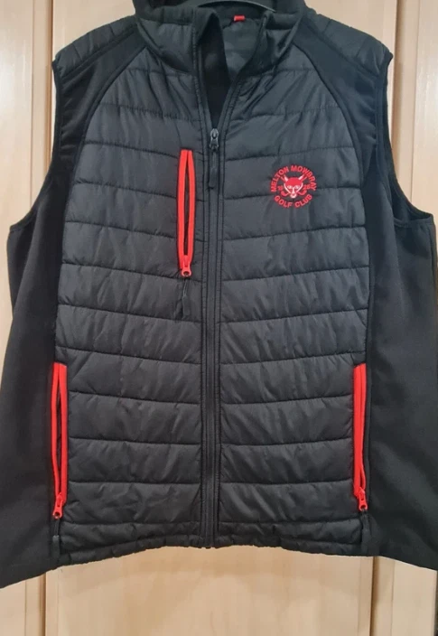 Melton Mowbray Golf Club Men’s Padded Gilet Black XL