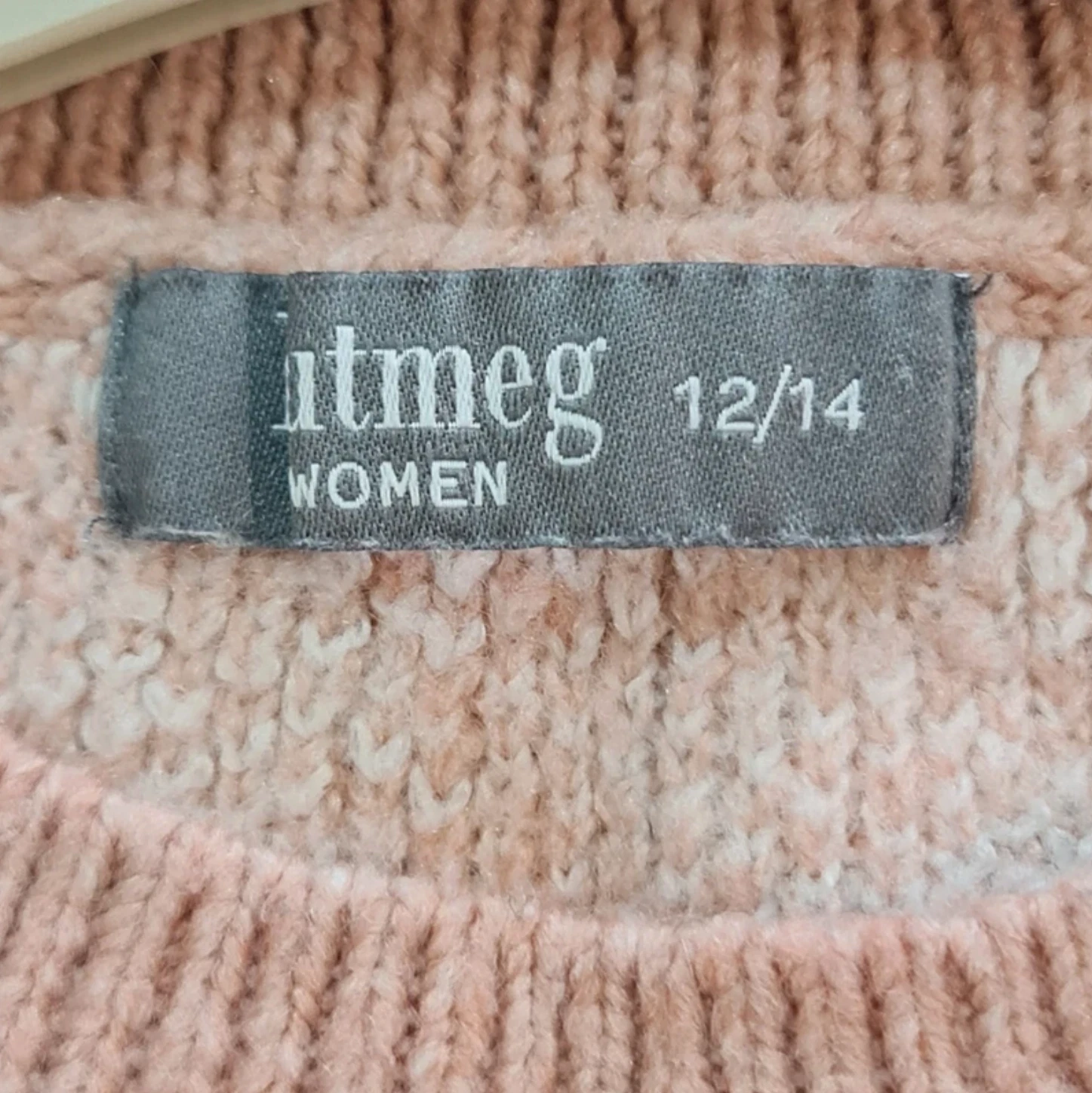 Nutmeg Women’s Leopard Print Jumper Pink M / Knit UK 12-14 - Image 3