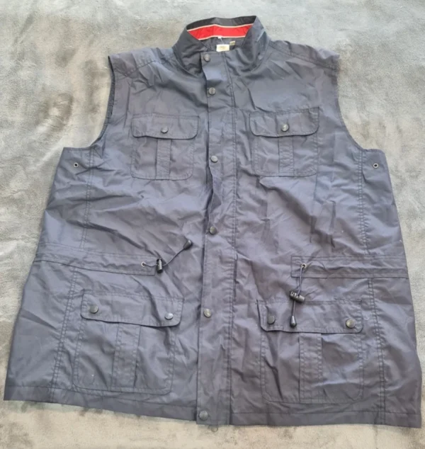 Cotton Traders Men’s Utility Gilet Navy XXXL Multi Pocket Vest
